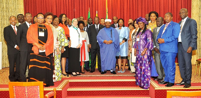Les ministres africains de l&rsquo;environnement chez Ali Bongo!