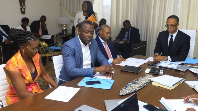 Franck Nguema reçoit les fédérations de natation et de Kickboxing!