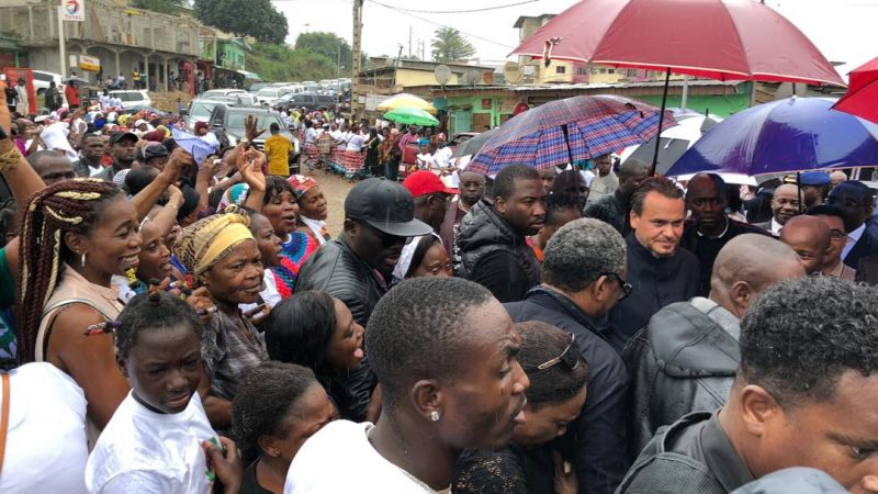 Une immense ferveur et une chaleureuse ovation à l’arrivée de Brice Laccruche Alihanga dans le grand Nord !