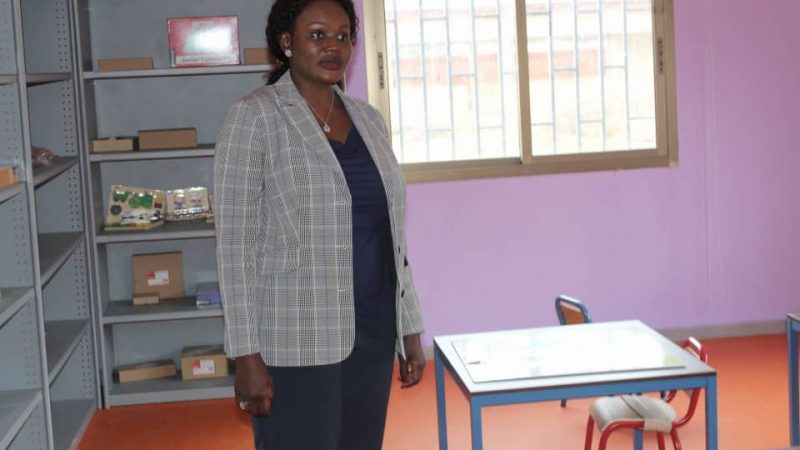 Édith Oyouomi, aux centres destinés à la prise en charge des enfants atteints d’autisme et de trisomie d’Akanda!