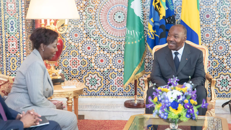 Tête à tête entre Ali Bongo Ondimba et Louise Mushikiwabo !
