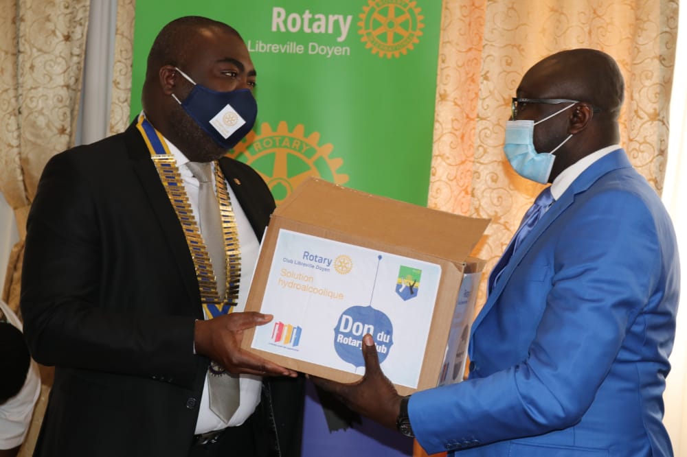 Sécurité routière : le rotary club doyen de Libreville chez Léon Armel Bounda Balonzi !