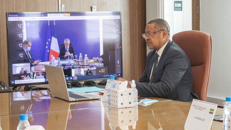 Séance de travail de haut niveau par visioconférence entre Bruno LE MAIRE, Jean Marie Ogandaga et ses homologues avec les institutions financières !