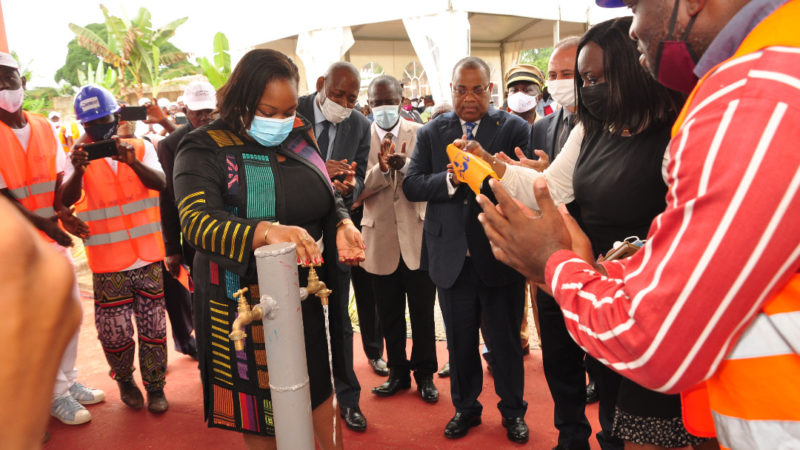 RSE : Cimaf réhabilite la pompe publique de Larmitang ( Ntoum) !