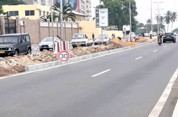 Libreville : le Boulevard du bord de mer en chantier et la circulation interdite de 21h à 5h du matin