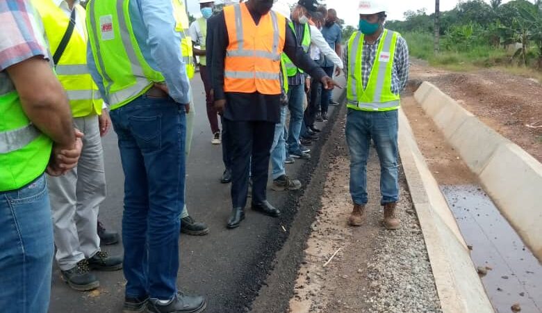 Transgabonaise : Léon Armel Bounda Balonzi sur le chantier au pk50 !