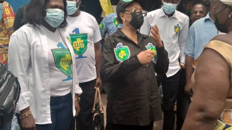 L&rsquo;union nationale pour son  12 ème anniversaire , Paulette Missambo à l&rsquo;écoute des commerçants !