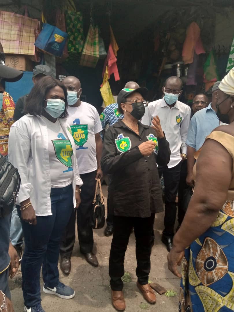 L’union nationale pour son  12 ème anniversaire , Paulette Missambo à l’écoute des commerçants !