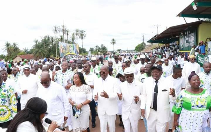 Makokou/PDG: la fête du 12 mars en différé marquée par une grande marche populaire