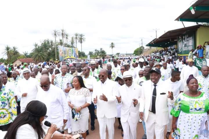 Makokou/PDG: la fête du 12 mars en différé marquée par une grande marche populaire