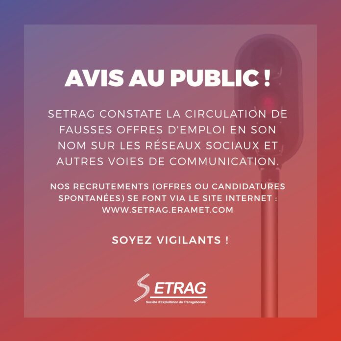 Alerte Setrag : stop à l’arnaque à l’emploi !