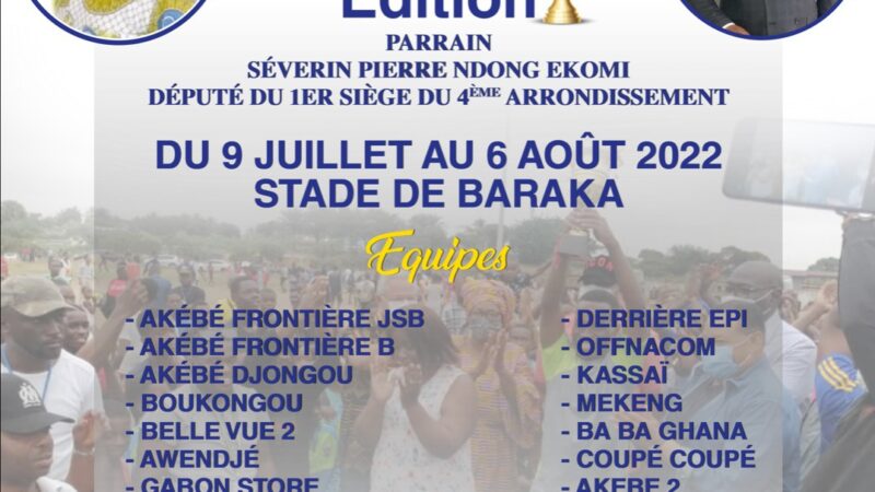 Foot: 2e tournoi de l’unité et la fraternité Innocent Endazokou au stade Baraka