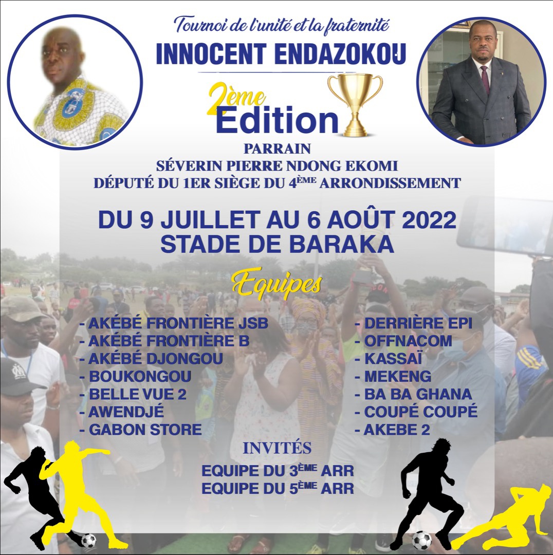 Foot: 2e tournoi de l’unité et la fraternité Innocent Endazokou au stade Baraka
