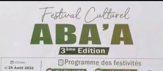 Activité culturelle: 3e édition du festival Aba’a !