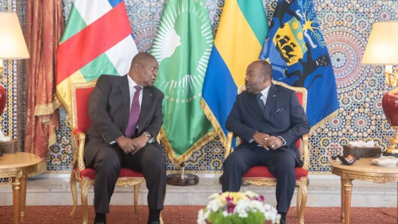 Ali Bongo Ondimba reçoit son homologue Centraficain, Faustin Archange Touadera au palais du bord de mer !