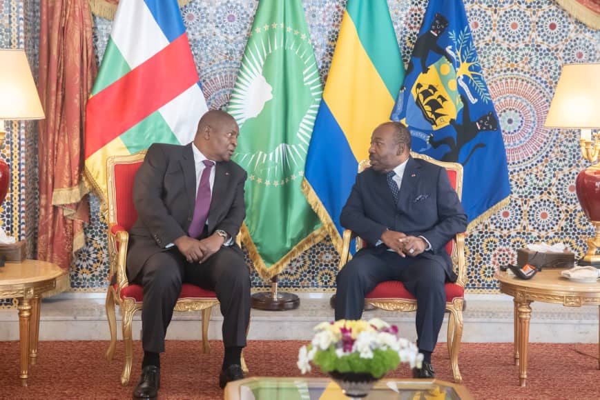 Ali Bongo Ondimba reçoit son homologue Centraficain, Faustin Archange Touadera au palais du bord de mer !