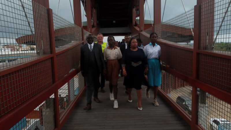 La passerelle piétonne du Lycée d&rsquo;Etat en service 