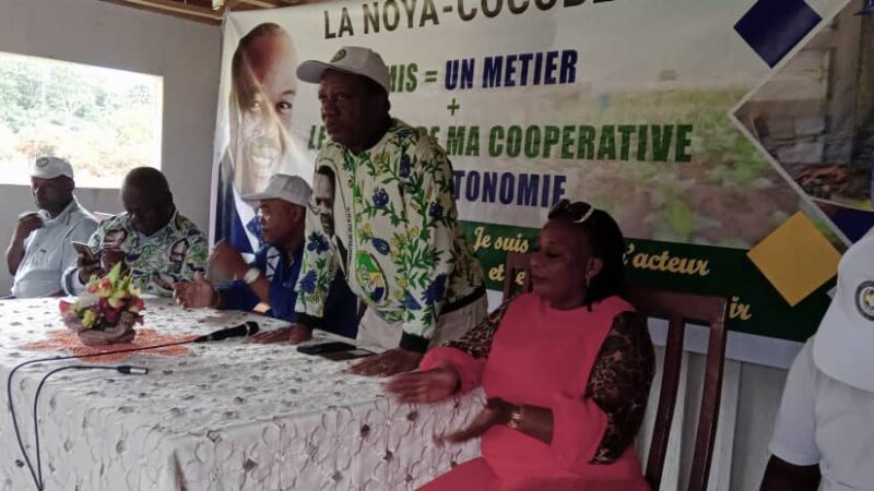 Les cadres du département de la Noya sur le terrain 