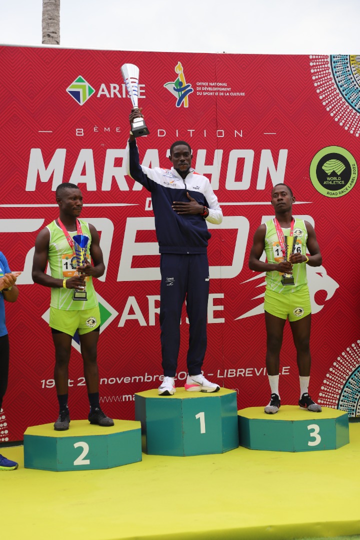 MARATHON DU Gabon : le Cheminot DJESSY MOUELE KODO, impose sa suprématie sur le 10KM