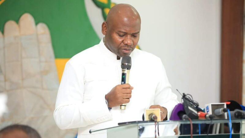 PDG : les enjeux du 12e congrès expliqués à la presse par Steeve NZEGHO DIEKO