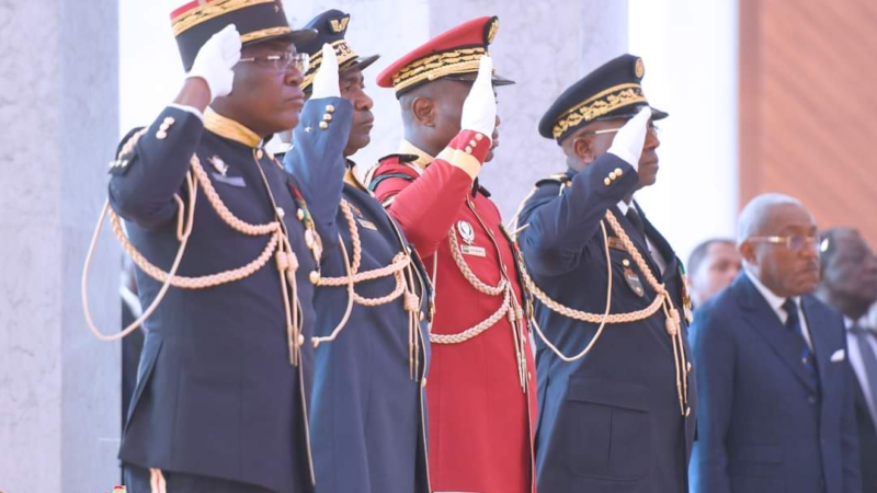 Presentation des vœux de nouvel an au chef de l’Etat : passage du corps diplomatique et des forces de sécurité et de défense