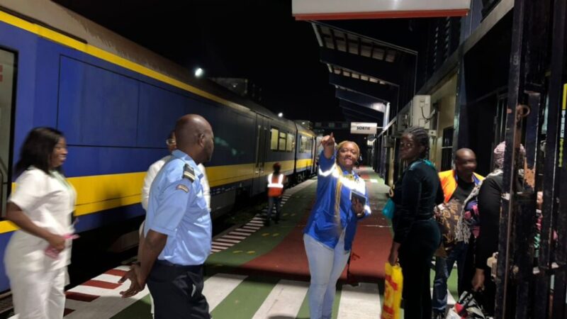 Reprise de circulation du train de voyageurs N°632