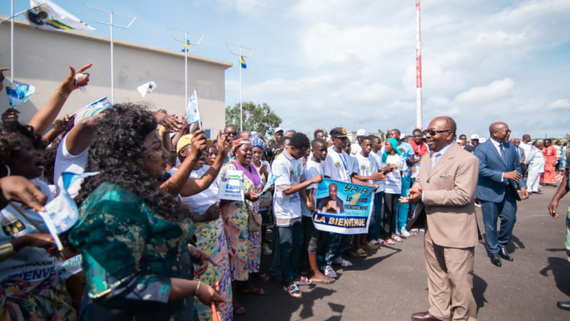 Ali BONGO ONDIMBA, au contact des populations de l&rsquo;Ogooué maritime