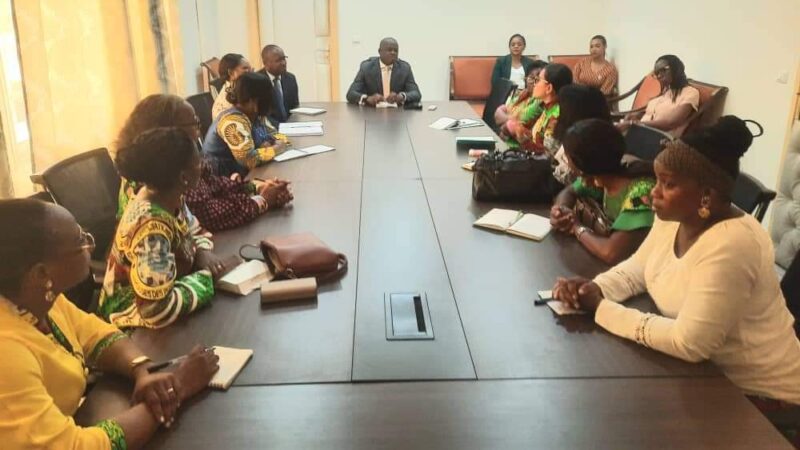 Une délégation des Associations des Épouses des Personnels des Forces de Défense et de Sécurité présentent leurs projets au ministre de l&rsquo;Intérieur