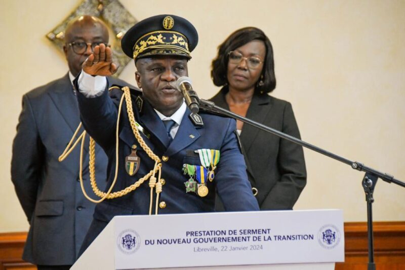 Prestation de Serment du nouveau gouvernement devant le Président de la transition, le Général Brice Clotaire Oligui Nguema
