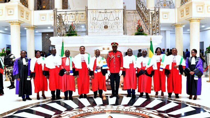 Audience Solennelle de rentrée de la Cour Constitutionnelle de la Transition : Brice Clotaire Oligui NGUEMA prend part en sa qualité de Président du Conseil Supérieur de la Magistrature !