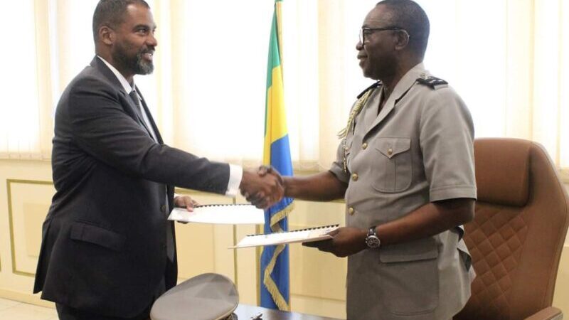 Infrastructures : Flavien NZENGUI NZOUNDOU signe un partenariat avec Serge Roger PEREIRA