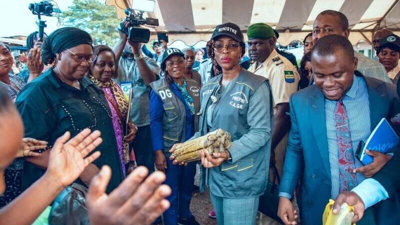 Marchés d&rsquo;Owendo : la ministre du commerce fait le tour