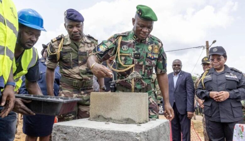 Une première caserne de pompiers à Makokou: le Président de la République a procédé au lancement des travaux