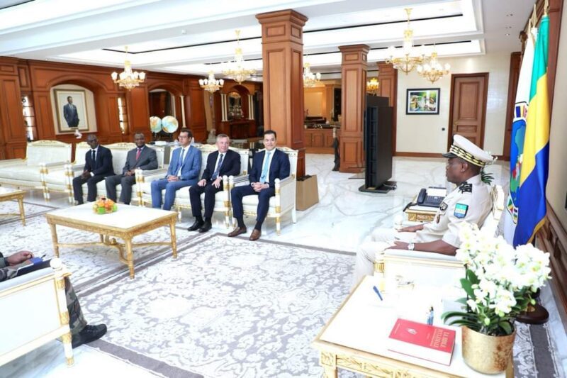 Le Président du Groupe Perenco et celui du groupe karpowership international reçu par le président de la transition