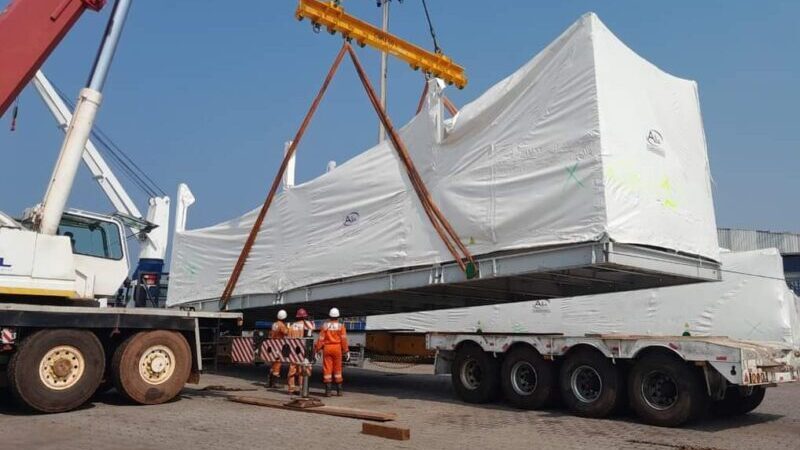 Opération de déchargement réussie pour Africa Global Logistics au Gabon