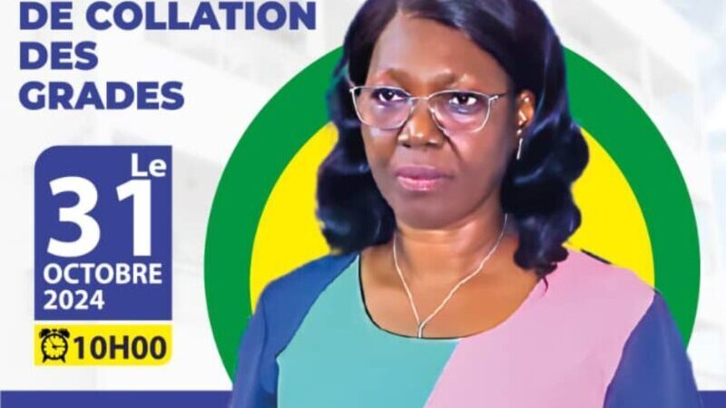 Cérémonie de Collation des Grades : La 3ème Promotion Boukandou Moussavou Louise à l&rsquo;Honneur