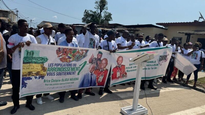 Les habitants du 1er arrondissement de Libreville témoignent leur reconnaissance au Chef de l&rsquo;État Brice Clotaire Oligui Nguema