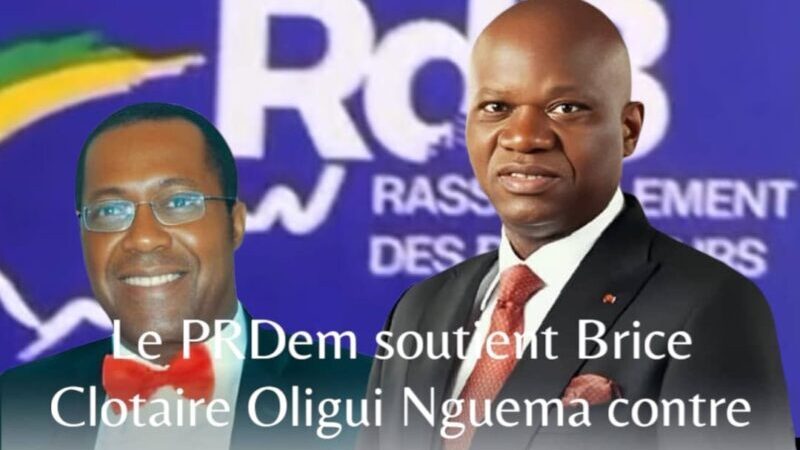 Le PRDem soutient Brice Clotaire Oligui Nguema contre vents et marées