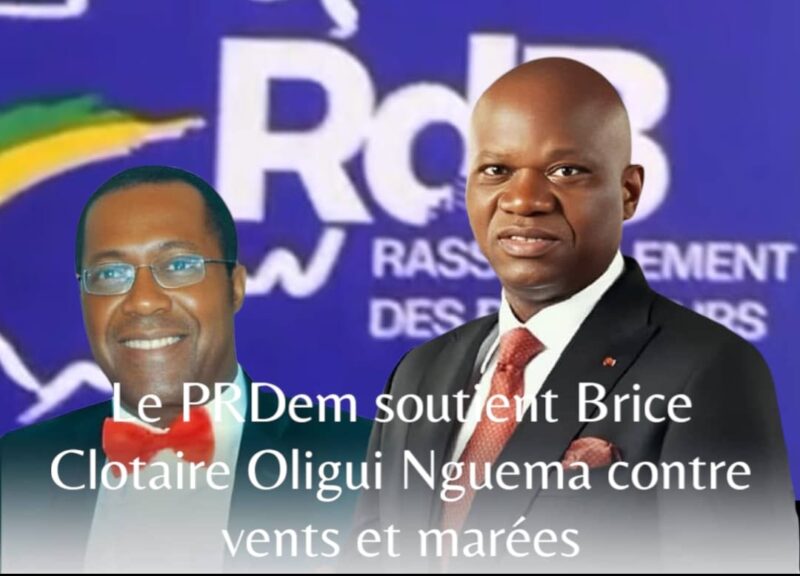 Le PRDem soutient Brice Clotaire Oligui Nguema contre vents et marées
