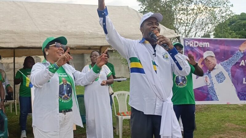 P.K 9 : Forte mobilisation du PRDem pour Oligui Nguema