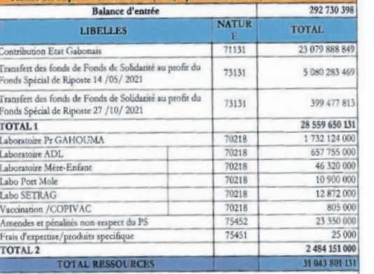 Gestion Fonds COVID au Gabon : l’enquête de la Cour des comptes qui pourrait tout changer
