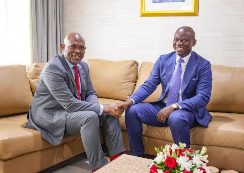 Le Président Brice Clotaire Oligui Nguema échange avec Tony Elumelu sur les opportunités économiques
