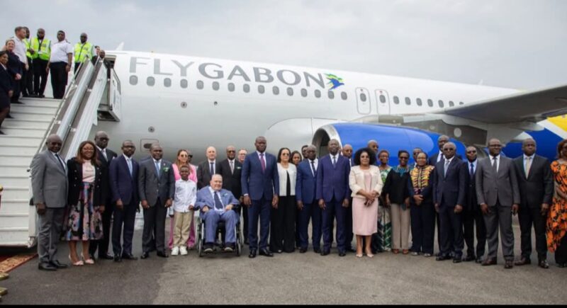 Le Président Brice Clotaire Oligui Nguema préside la réception officielle du nouvel Airbus A320 de Fly Gabon
