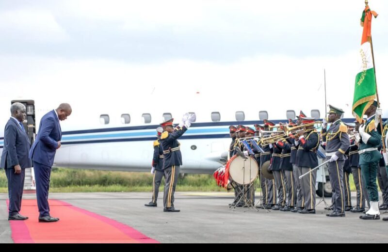 65ᵉ anniversaire de l’indépendance de la Côte d’Ivoire : le président Brice Clotaire Oligui Nguema en déplacement à Bouaké