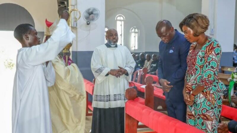 Oligui Nguema à Tchibanga : Quand la Foi Guide la Reconstruction