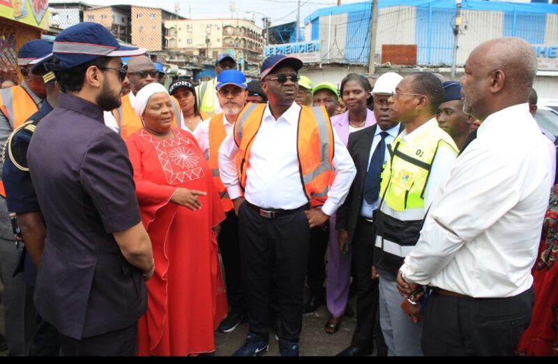 Inspection au marché de Mont-Bouet : Pierre Matthieu Obame Etoughe veut remettre de l’ordre