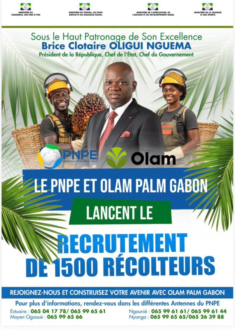 Partenariat public-privé : Olam Palm Gabon et le PNPE annoncent la création de 1 500 emplois agricoles