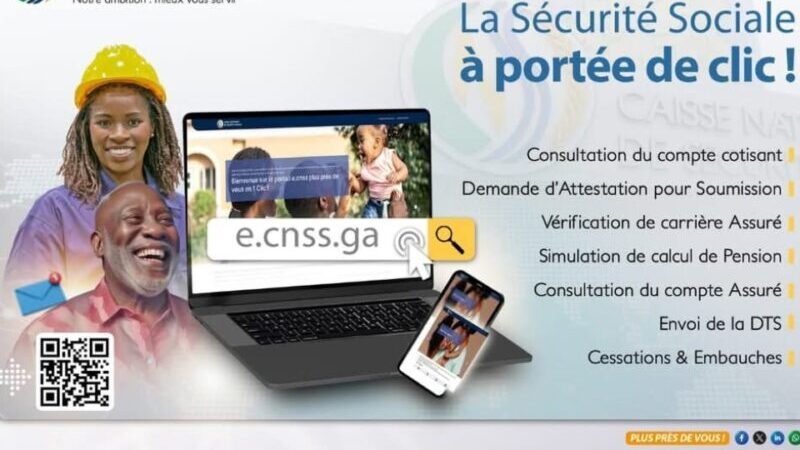 CNSS : le portail numérique e.cnss.ga s’impose comme un outil clé de modernisation