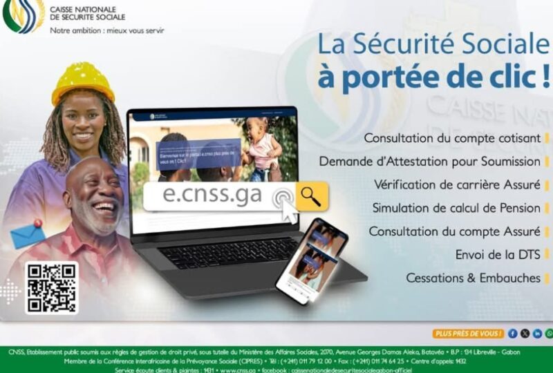 CNSS : le portail numérique e.cnss.ga s’impose comme un outil clé de modernisation