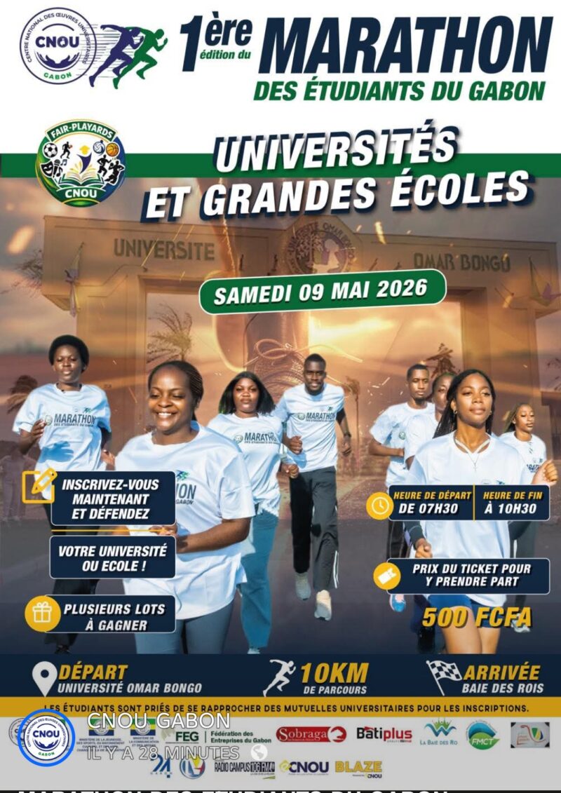 Gabon : les étudiants en mouvement, un marathon pour fédérer, inspirer et dépasser les limites